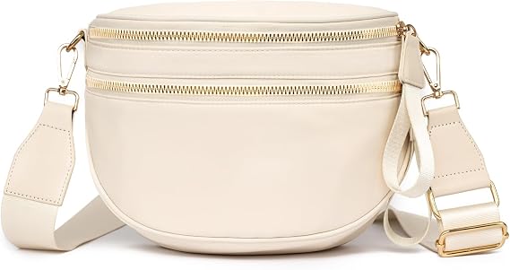 Myhozee Crossbody Bags for Women Nylon Fanny Packs Cross Body Bag for Woman Belt Bum Bags Sling Bag Crossbody Purses for Women Mom Purse Fashion Waist Packs