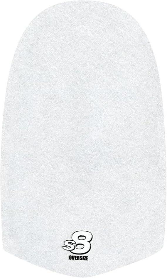 Dexter SST Oversize S8 Replacement Slide Sole - White Microfiber (Works with Dexter Interchangeable Sole Shoes - Long Slide, Trim to Fit)