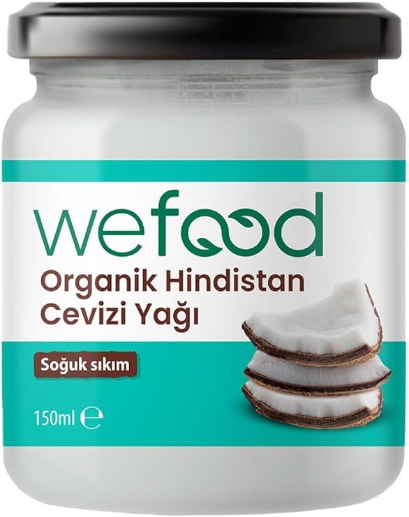 WEFOOD Organic Coconut Oil, White, 150 Ml