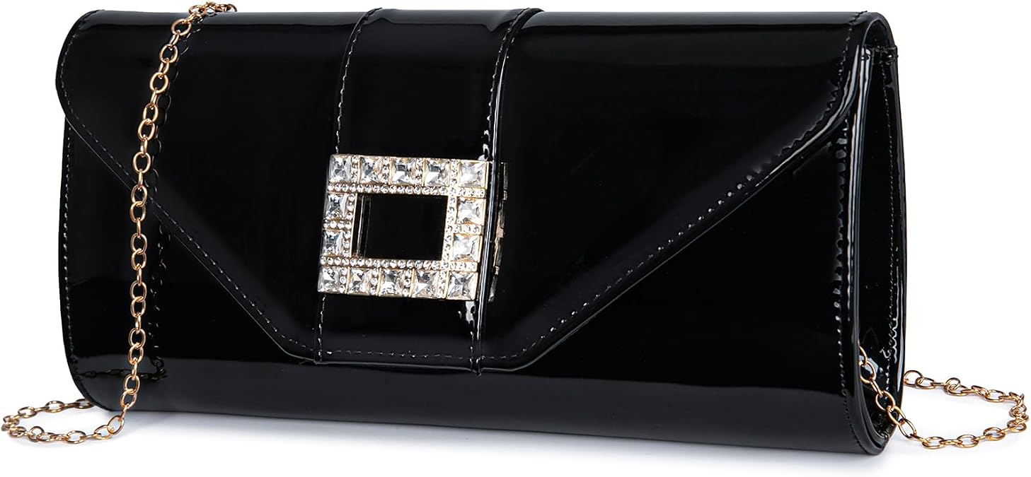 BBTT.ful Women's Evening Handbags Envelope Clutch Purses Ladies Crossbody Bags Rhinestone Wedding Bag Shoulder Bag for Women