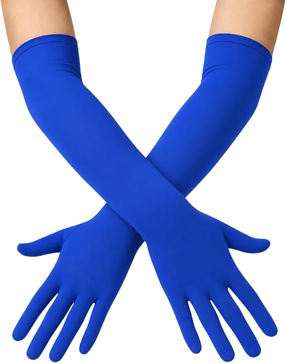 ATHX Spandex Costume Gloves 18" Long Halloween Cosplay Costume Party Gloves