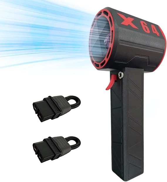 Electric Air Duster,Blowing Force Brushless Motor Stepless Speed Adjustable Turbo Fan, Cordless Portable Jet Dry Blower for (US Plug)