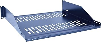 19inch 2U Relay Rack Mount Cantilever Network Shelf 12inch Deep 40LBs Capacity