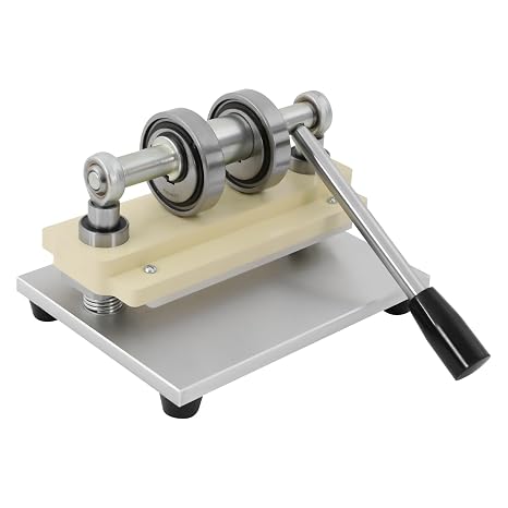 Manual Die Cutting Machine, Leather Cutting Machine with Carbon Steel Hand, Crank Embossing Machine Dual Guide Shafts Heavy Duty Hand Press for Home Craft Leather Working Paper Craft