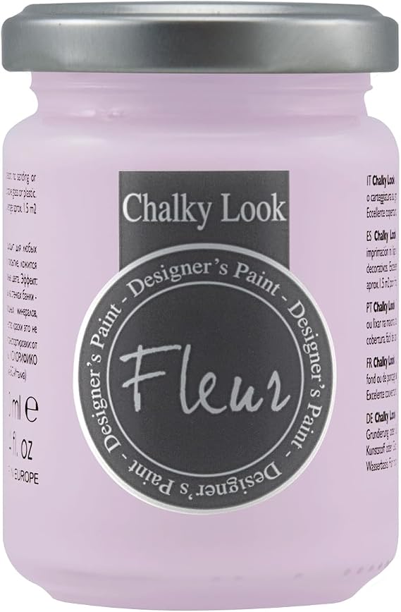 Fleur Chalky Look Paint - Sunrise Flirt, 4.4 oz jar