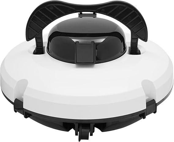 Automatic Robotic Pool Vacuum Cleaner, 120-Min Runtime Cordless Cleaning Robot Rechargeable Underwater Floor Cleaner Smart Pool Sweeper for Above-Ground & In-Ground Pools up to 1076.4ft2 Flat Bottom