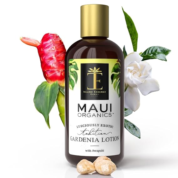 Island Essence Gardenia Lotion for Women - Tropical Body Moisturizer with Hawaiian Garden Scent - Hydrating Floral Lotion for Dry Skin - 8.5 oz Hand Lotion - Scented Skincare Gift