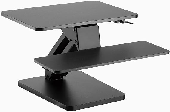 Desky Zero Adjustable Desk Riser 6.3"17.3" Height Adjustable Sit-Stand Workstation Ergonomic Desktop Lift Black
