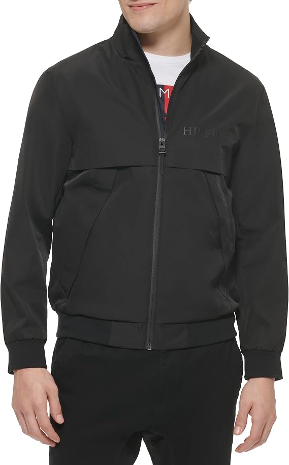 Tommy Hilfiger Men's Clean Logo Bomber