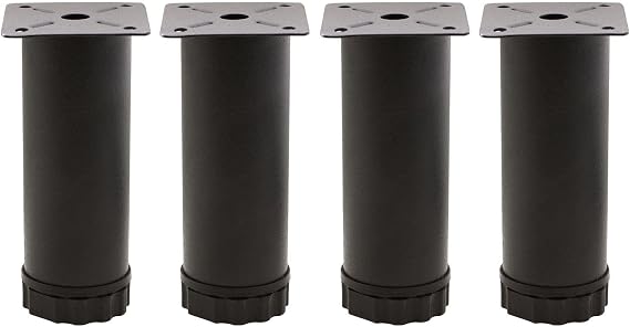 Badem10 Adjustable Furniture Sofa Base Sofa Metal Support Riser Leg 12cm Black Metal Leg 4 Pieces