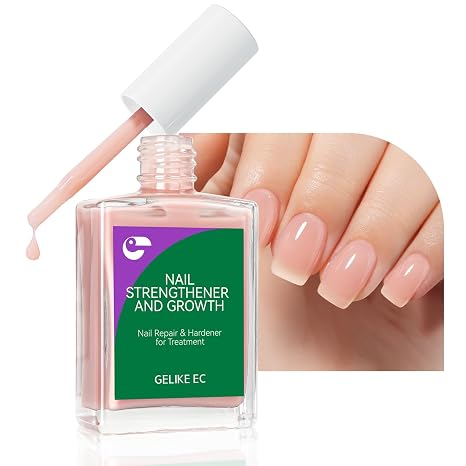 Protein Nail Strengthener and Growth Polish: Nail Hardener for Weak Nails