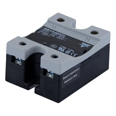 CARLO GAVAZZI RM1A23D50 1-Pole Panel Mount SSR, Built-in OVERVOLTAGE Protection, Control Voltage (UC): 3-32 VDC, Operating Voltage (UE): 24-265 VAC (650 VP), Rated Current (IE): 50 AAC, SSR ZS 230