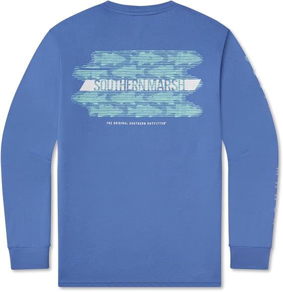 Southern Marsh Men's FieldTec Featherlight - Summer School T-Shirt Long Sleeve Casual Graphic Tee