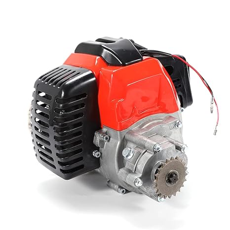 Futchoy 49cc 2 Stroke Engine Single Cylinder Pull Start Motor with Air-Cooled for Pocket Buggy Mini Bike ATV Scooter