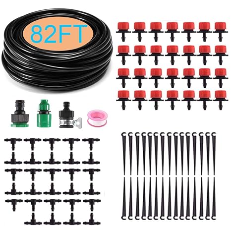 Auto Plant Watering System, MSDADA 25M Drip Irrigation System, Garden Irrigation System Kit, Holiday Water Irrigation Control System, Drip Feed Self Watering Systems for Outdoor Plants Greenhouse