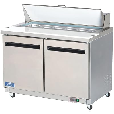 Arctic Air AST48R 48.25-Inch 2-Door Refrigerated SandwichSalad Prep Table, 115v