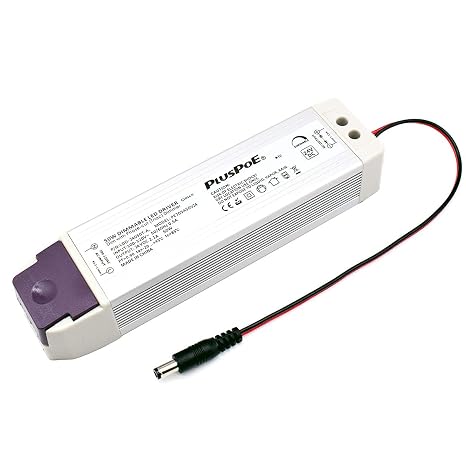 24V Dimmable LED Driver, 50W Triac ELV/MLV LED Transformer Electric Power Supply, 0-100% Dimming, Compatible with Lutron, Leviton Dimmers for 24Volt LED Strips Cabinet Lighting.