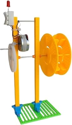 DIY Hydroelectric Generator Kit Hand-cranked Water Turbine Generator Can Be Hand-cranked Student Physics Experiment ModelFinished Product