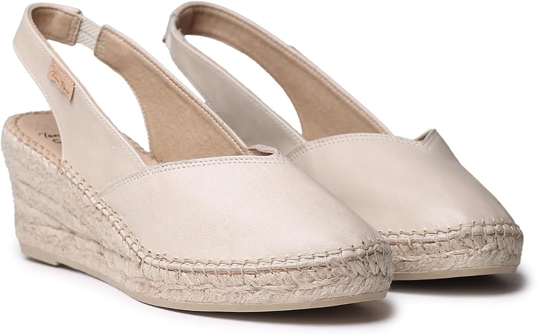 TONI PONS Termal - Women's Leather Espadrille with wedge for a wider fit
