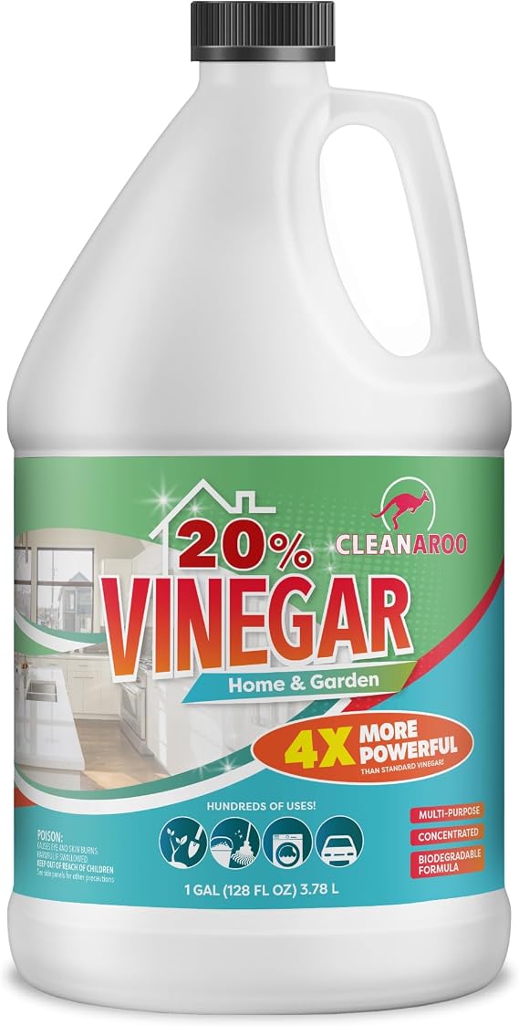 20% Concentration Vinegar, All-Natural Multipurpose General Cleaner (1 Gal)