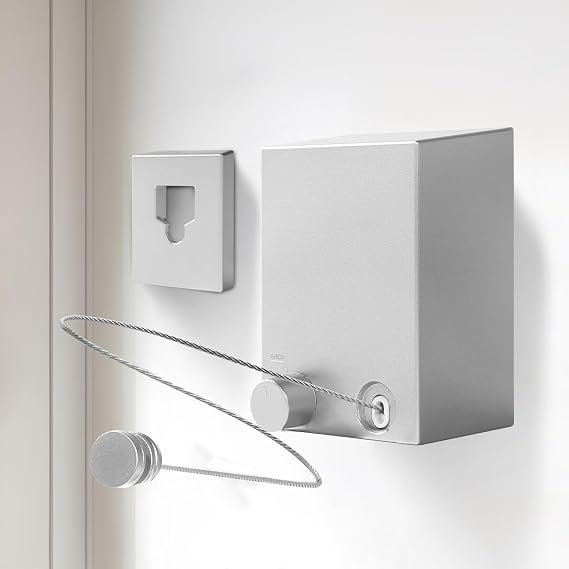 Retractable Clothesline, Retractable Clothesline Outdoor, Stainless Steel Travel Clothesline, Not Sagging, Suitable for Balconies, Courtyards, Laundry