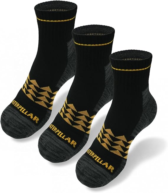 CAT mens Half Cushioned Quarter Socks
