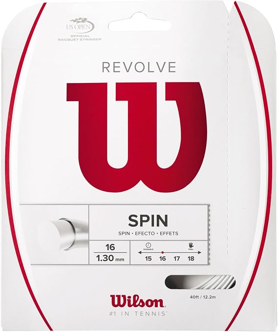Wilson Revolve 16 Tennis String - Set, White