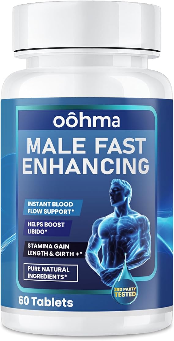 New Male Enhancing Supplement, Designed to be Fast Acting for Blood Flow to Gain Length & Girth + Stamina, Maca, Epimedium, and Other Natural Ingredients, 3rd Party Tested Supplement 60 Tablets