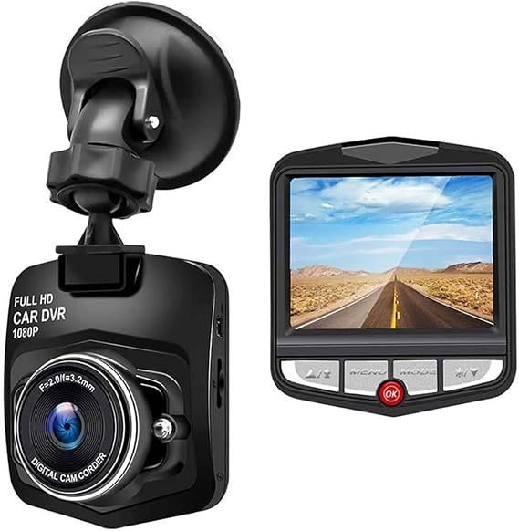 Dash Cam 1080P Dashcam, Front Dash Camera for Cars, Mini Dashcams, G-Sensor, Loop Recording, with 32G SD Card