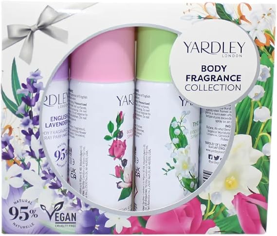 Yardley Body Fragrance Collection Set 4 x 50ml