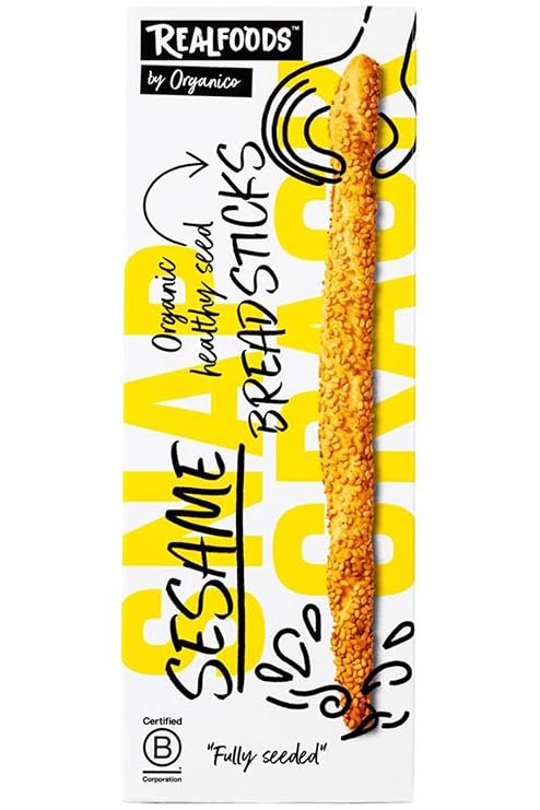 Organico Organic Sesame Grissini 120g - 8 Pack