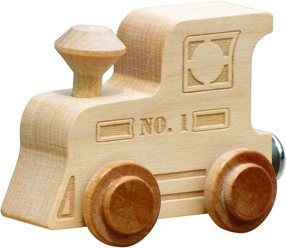 NameTrains Clear Finish Engine - Made in USA