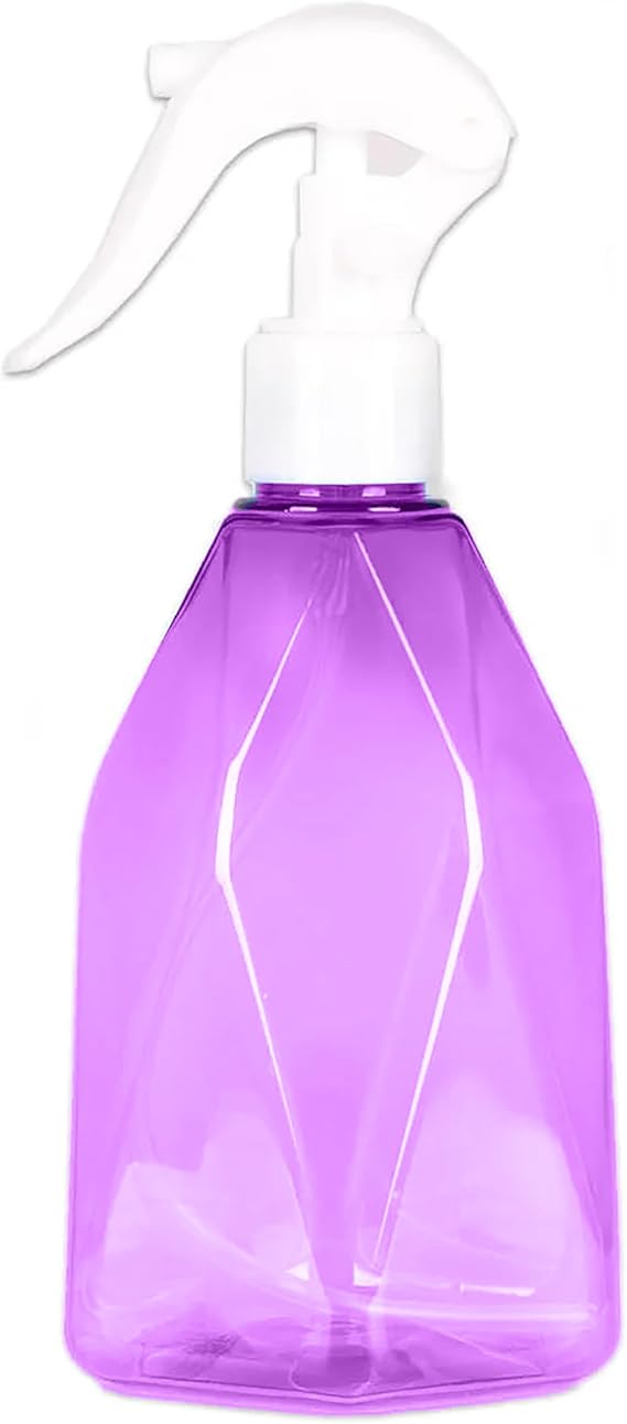 Promosyonca Prizma Desenli Sprey Şişe, Boş Plastik Şişe, Püskürtme Başlıklı (Mor)