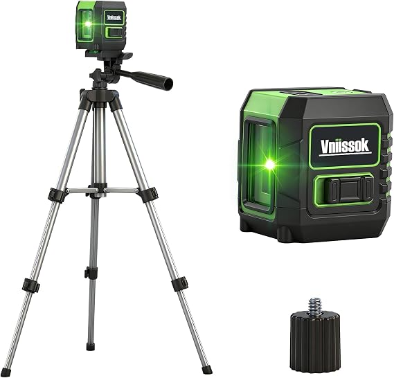 Laser Level 360 Self Leveling, Cross Line Laser with Self-Leveling, Vertical and Horizontal Line,for Construction and Picture Hanging, Horizontal Line leveler Tool (2 line green)