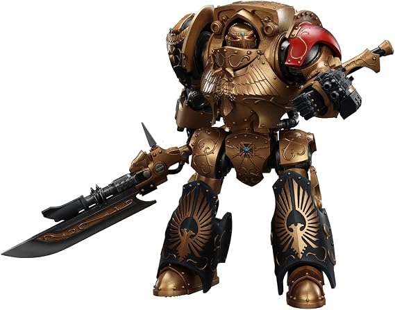 GWTCTOY JoyToy Warhammer 40K Genuine License 1:18 Action Figure, Legio Custodes Contemptor-Achillus Dreadnought, 25CM Collectible Action Figures Kits