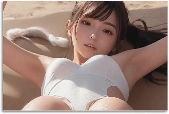 Anime Beautiful Hot Woman Poster Sexy Girls Poster Decorative Painting Canvas Wall & Art Picture Print Modern Family Bedroom Decor 12x18inch(30x45cm)