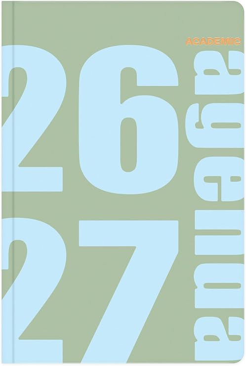 Matt Notebook 2026-2027 B5 Akademik Ajanda 17x24 cm - 17 Aylık Yeşil