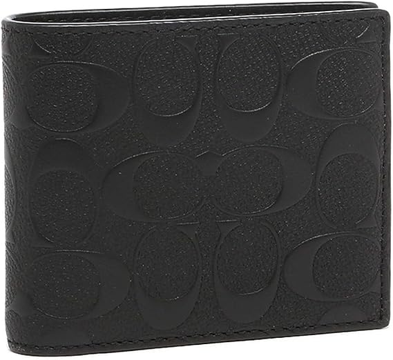 Coach Outlet Bifold Wallet Signature Men's F75371 1 BLK Black