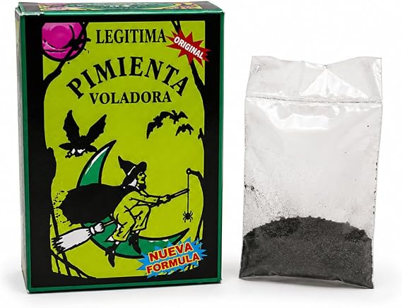 Polvo de Pimienta Voladora Aleja Personas, Flying Pepper Powder for Separation Rituals, Esoteric Herbal Blend for Spiritual Protection, 0.18Oz