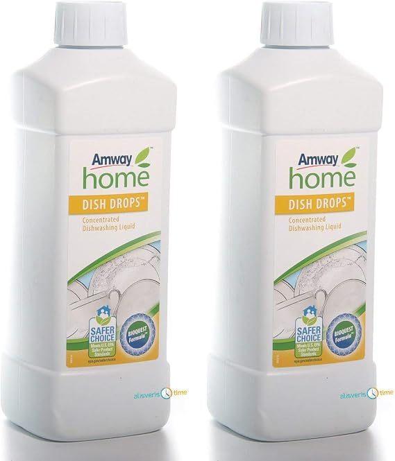 Amway DISH DROPS Concentrated Liquid Dishwashing Detergent (2 Pieces)