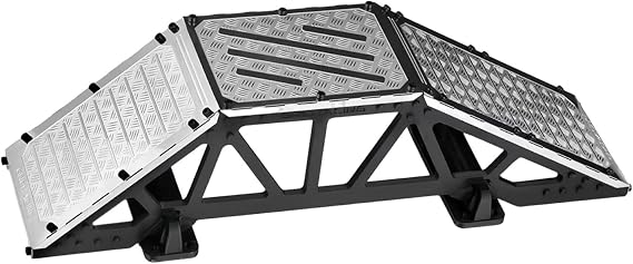 Menolana Single Side Bridge RC Car Obstacle Ramp Climbing Scene Realistic Barricade Climbing Car Bridge for 1/10 1/12 1/18 RC Cars