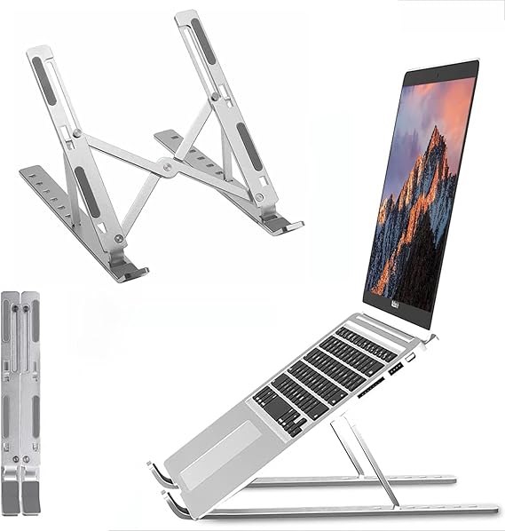 MODDESTORE Taşınabilir Laptop Stant Bilgisayar Stant Notebook Stant Tüm Laptoplarla Uyumlu Bilgisayar Standı Taşınabilir Metal Kaymaz Stant Dizüstü Bilgisayar Stantları Stantı