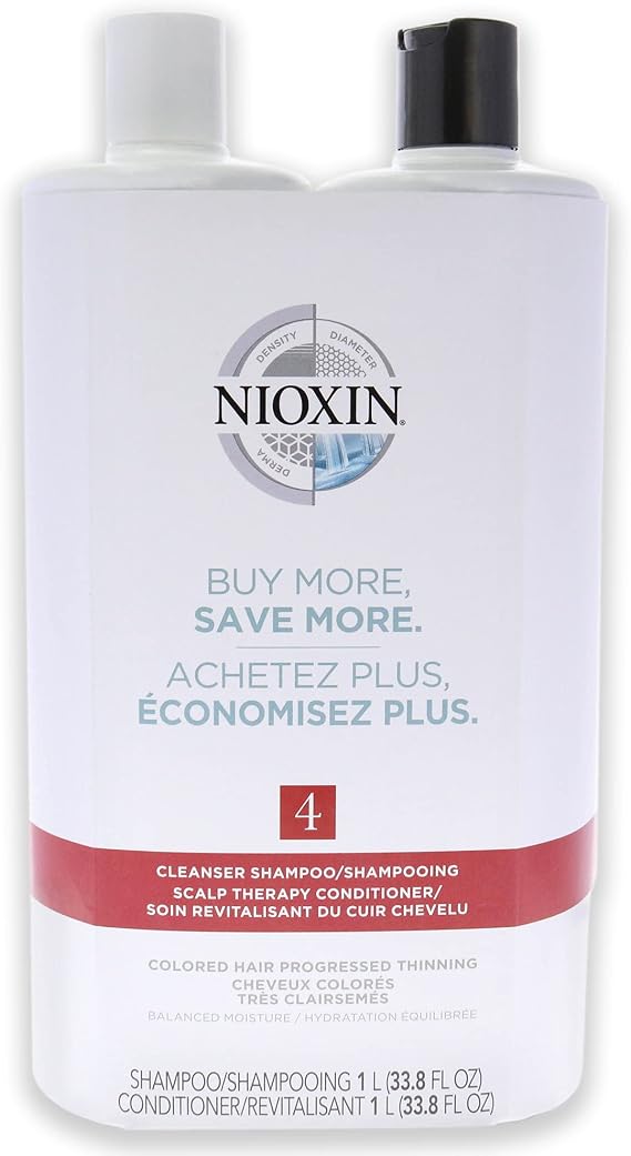 Nioxin System 4 Cleanser & Scalp Therapy Conditioner Duo 33.8 OZ