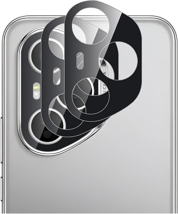 Camera Lens Protector Compatible with Honor 400/400 lite / 400 PRO, [3 Pack] 3D Camera Tempered Glass Protector [Full Protection] [Highly Transparent] BLACK (Honor 400)