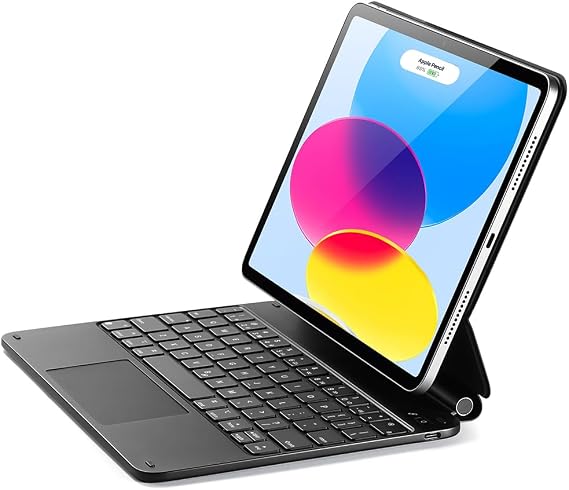 ESR for iPad A16/10th Gen Case with Keyboard, Quick-Set Magnetic Stand | For iPad 11th, Easy-Set Cantilever Stand, Secure Magnetic Lock, Precision Multi-Touch Trackpad, Rebound Series, Black