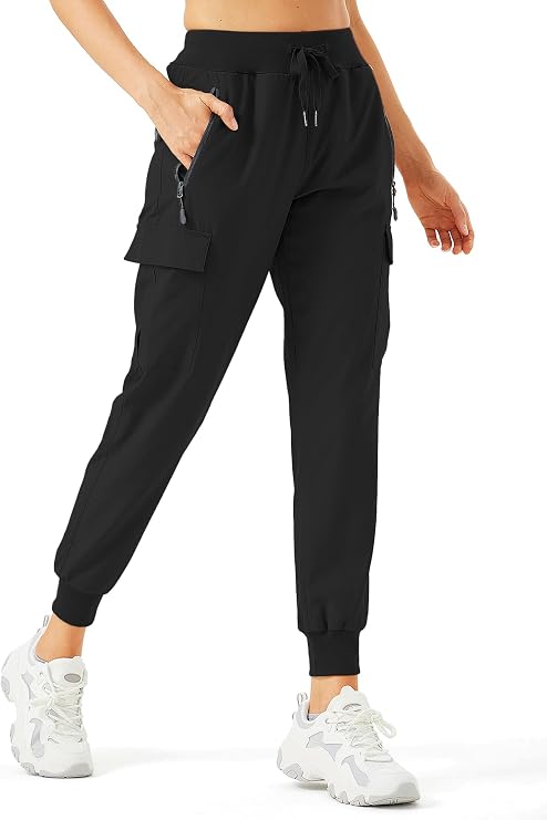 Winvote Women's Cargo Joggers Lightweight Quick Dry Hiking Pants Athletic Workout Lounge Casual Outdoor