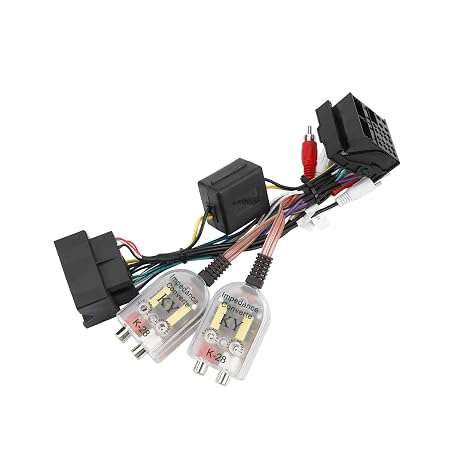 XTRONS ISO Harness Adapter with High to Low Impedance Converter Compatible with in IB Series Android Auto Car Stereo Player for Audi A3 A4