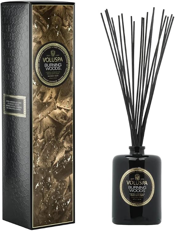 Voluspa Home Fragrance Reed Diffuser - Burning Woods 6oz