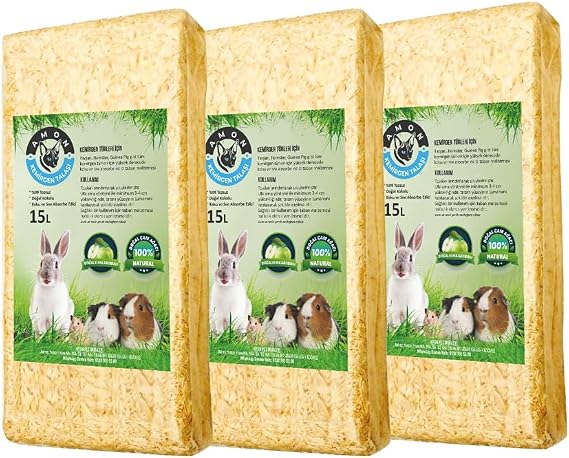 Doğal Elma Aromalı Kemirgen Talaşı 3'lü 15 Lt.