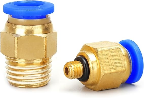 PC Air Pneumatic Fitting Quick Connector 4-m5 4-M6 4mm 6mm 8mm 10mm 12mm Male Thread 1/4 1/2 1/8 3/8 Compressed Hose Tube Pipe (Color : 12-04)